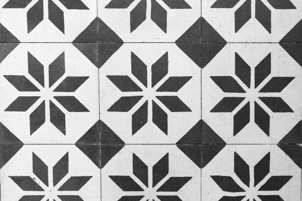 黑白建筑装饰画