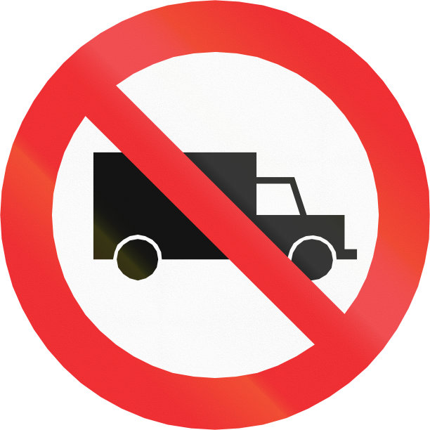 禁止机动车通行标志