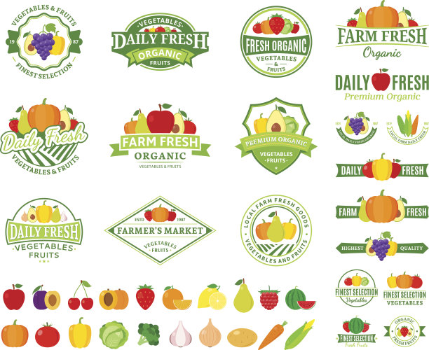 超市蔬菜标签
