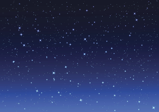 蓝色星空背景墙