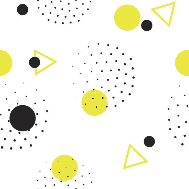 多彩环形几何抽象图案