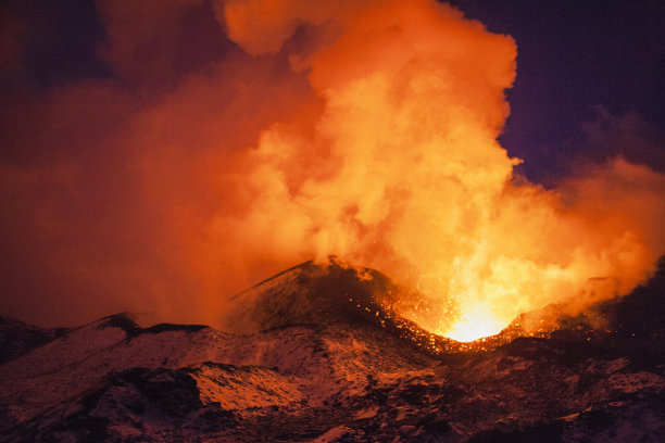 抽象火山爆发