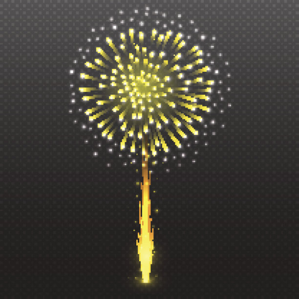 放焰火,爆炸,光