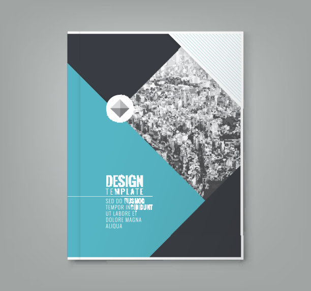 简约风蓝色封面设计