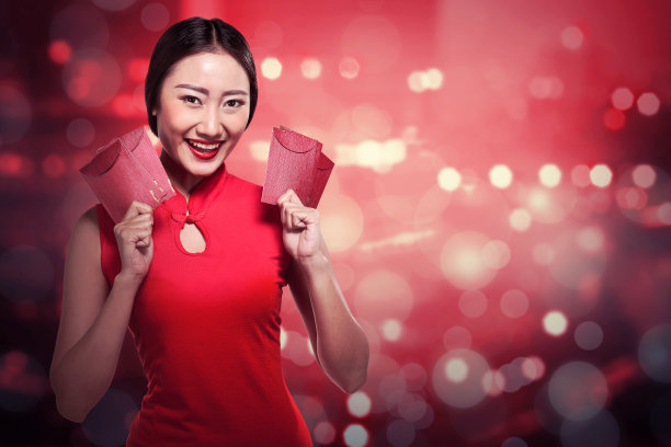 传统节日东方女性服饰