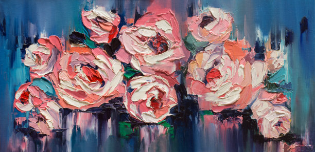 百花齐放装饰画