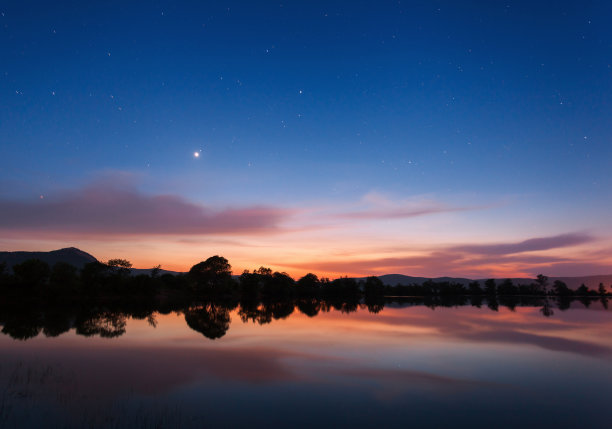 繁星点点蓝色动态宇宙