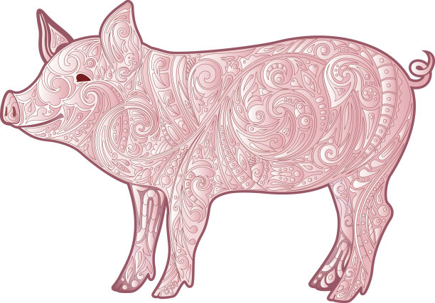 猪猪印花
