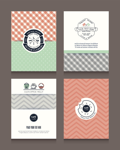 创意菜谱菜单彩页