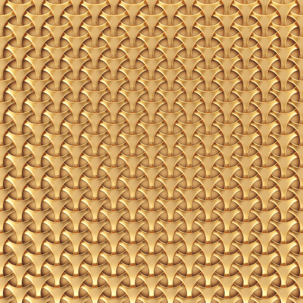 金色抽象格子纹