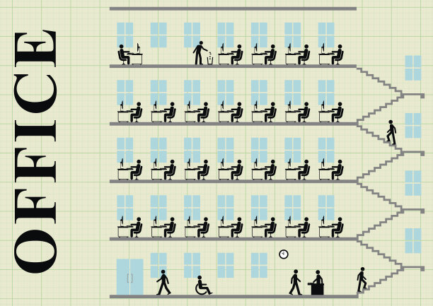 企业楼梯文化墙