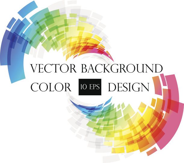 彩色活动条幅背景设计