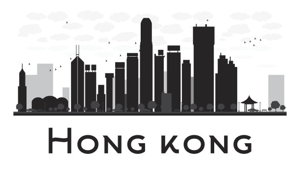 城市天际线,都市风景,香港