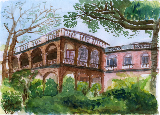 福建建筑插画