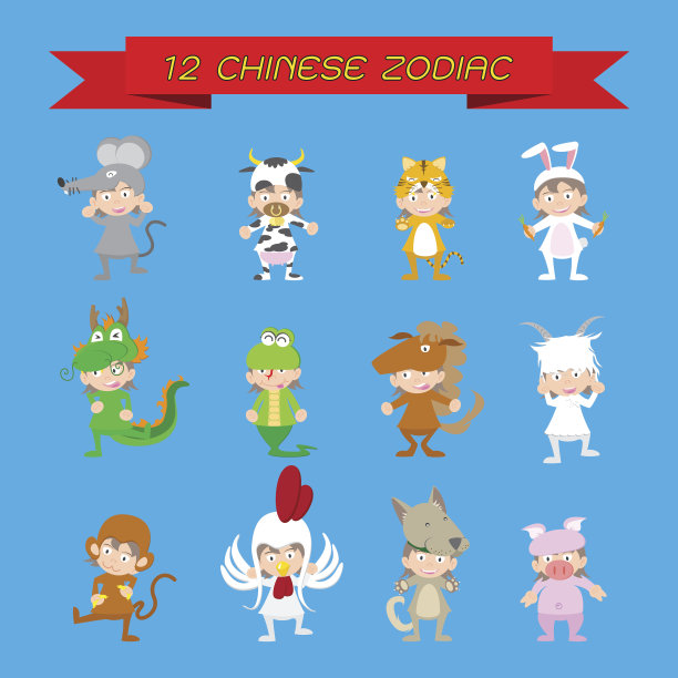 马年卡通形象可爱马