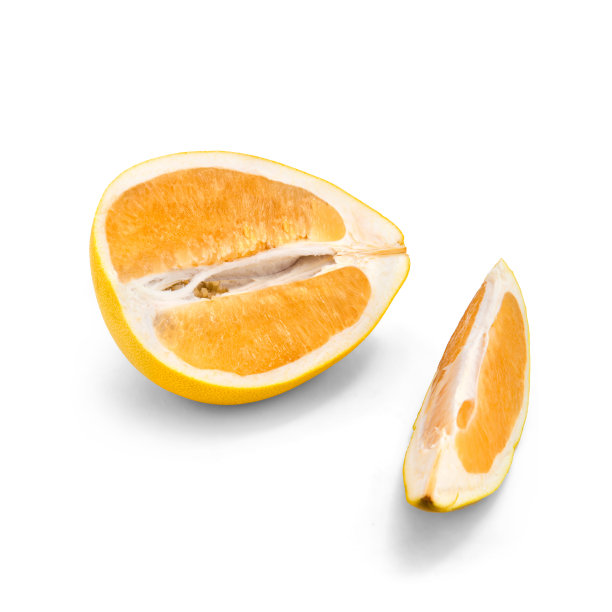 金黄的柚子