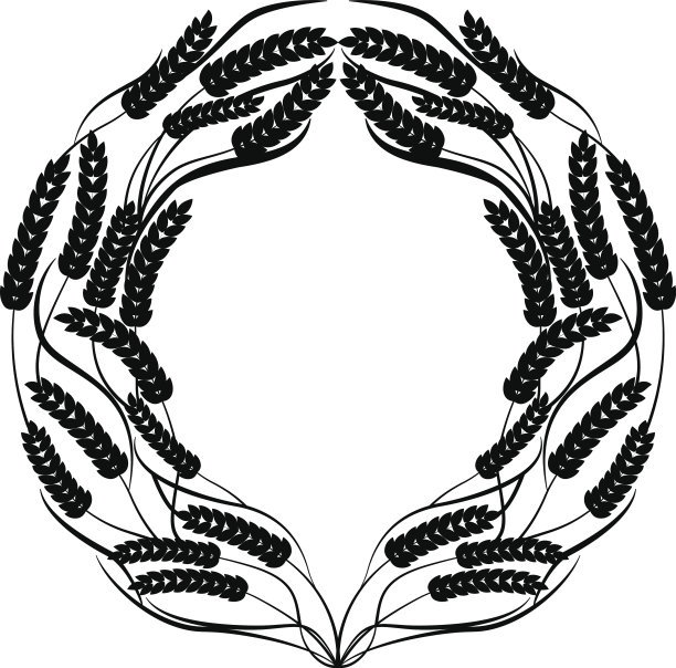 麦穗图案边框