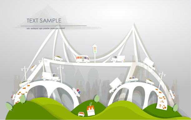 面包车文字背景素材