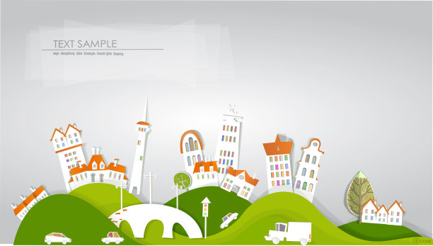 面包车文字背景素材