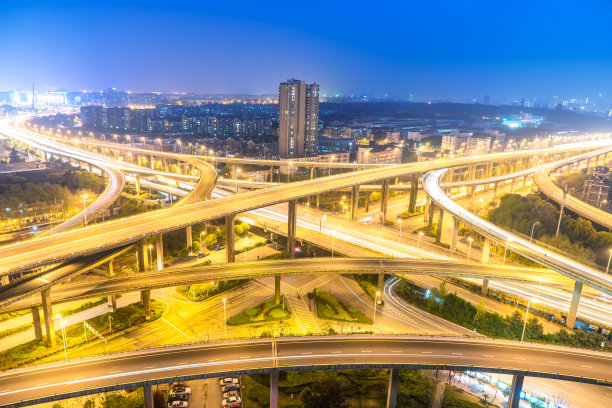 江苏南京城市风光建筑夜景