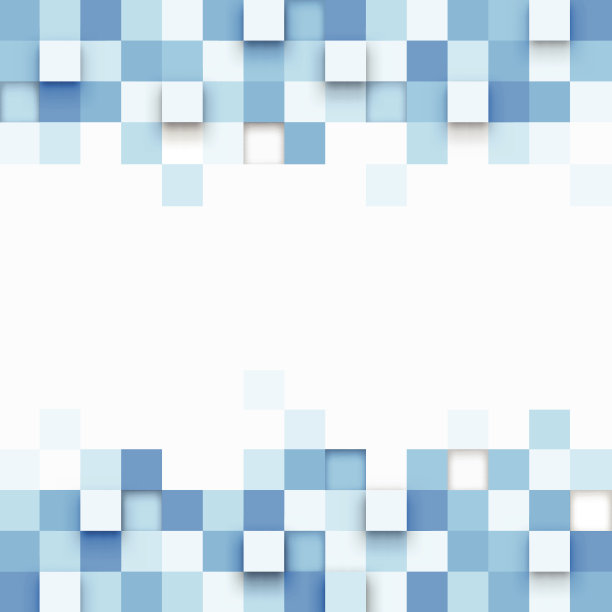 蓝色方块抽象