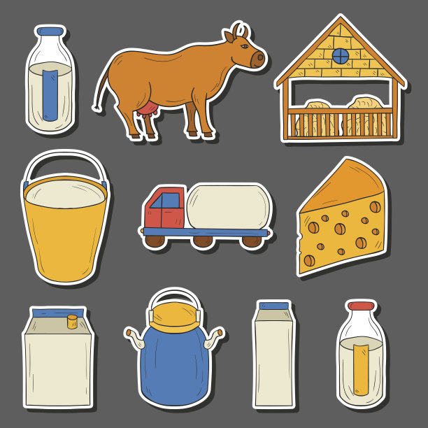 农业,牛奶瓶,卡车
