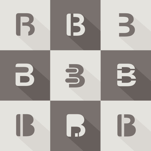 b字母图案设计