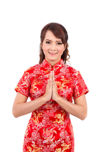 传统节日东方女性服饰