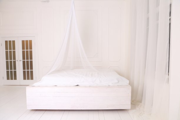 床,住宅房间,白色