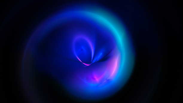 多彩环形几何抽象图案