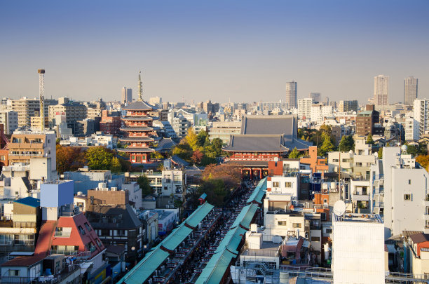 日本旅游景点浅草寺