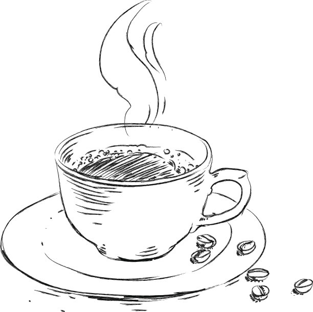咖啡豆素描