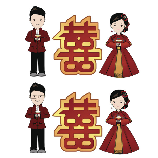中式红金色婚礼
