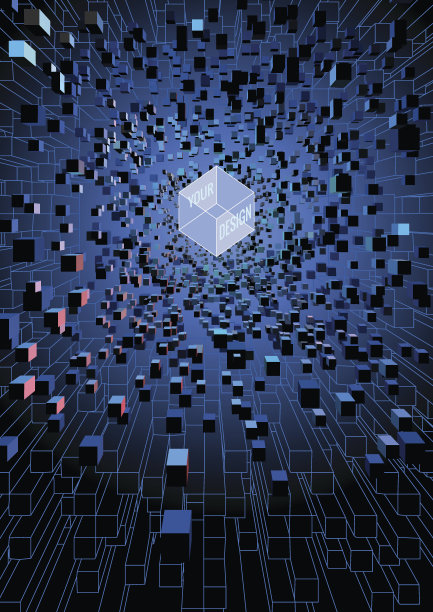 科技风商务活动背景