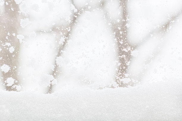 窗前飘雪