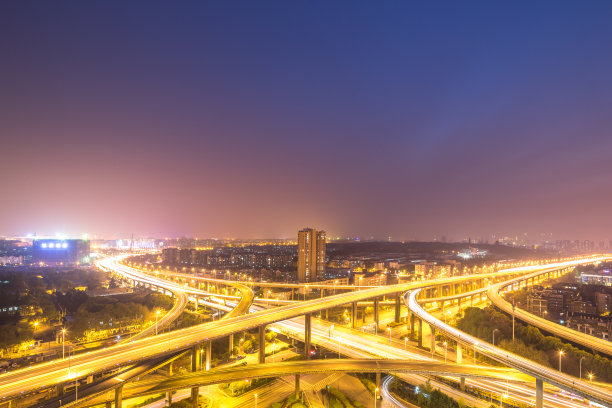 江苏南京城市风光建筑夜景