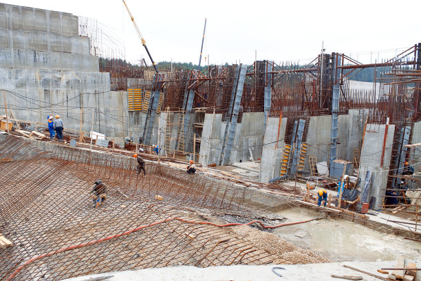 水电站建设工地