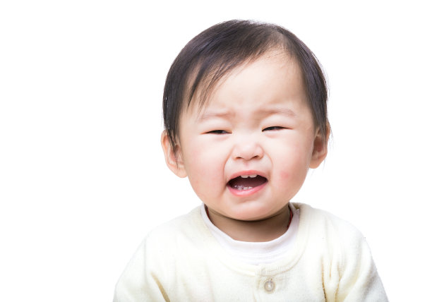 中国女婴伤心哭泣