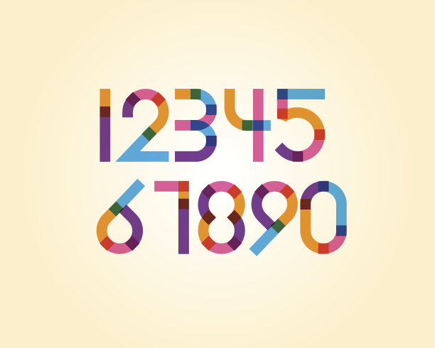 数字字体组合图案