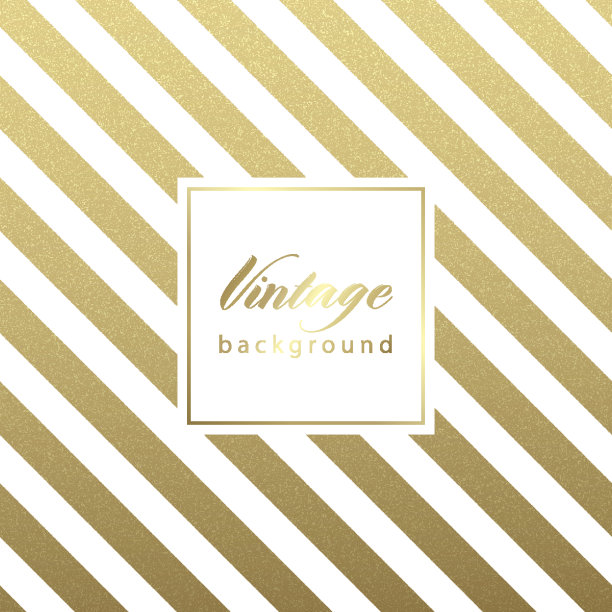 金色几何线条无缝图案