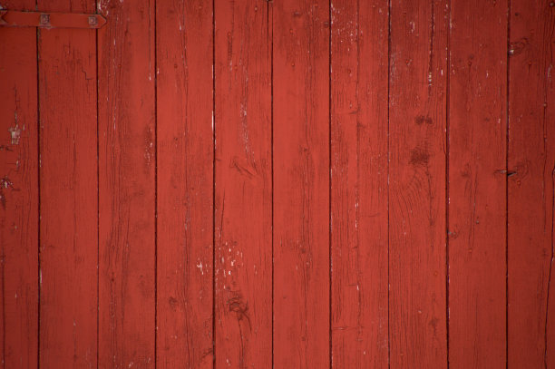 红色老木板墙
