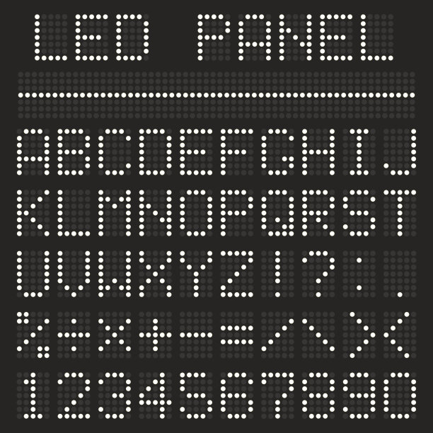 数字字体组合图案