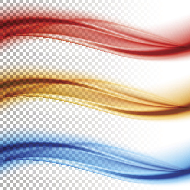 蓝色动感飘逸线条背景图