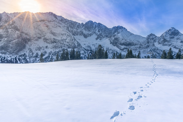 冰天雪地 冬天 雪景 风景 自