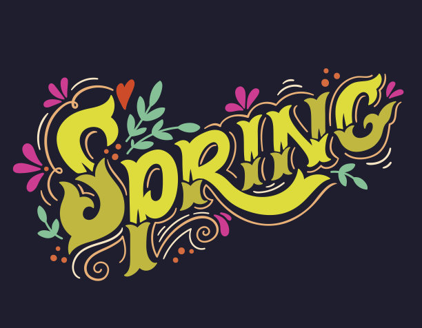 春季字体