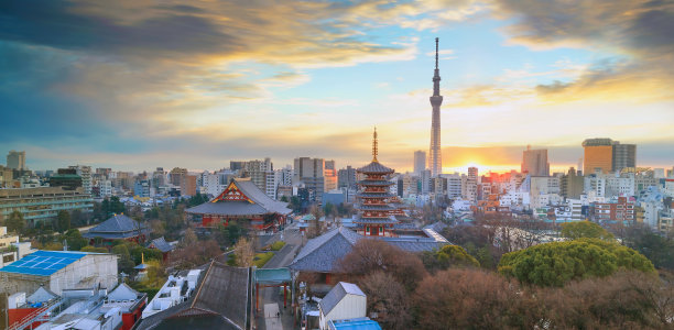 日本旅游景点浅草寺