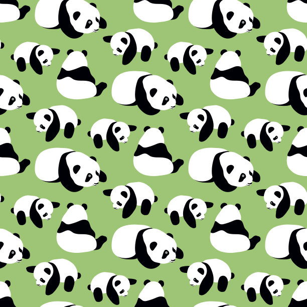 卡通熊猫图案