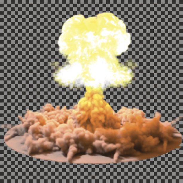 爆炸蘑菇云插画