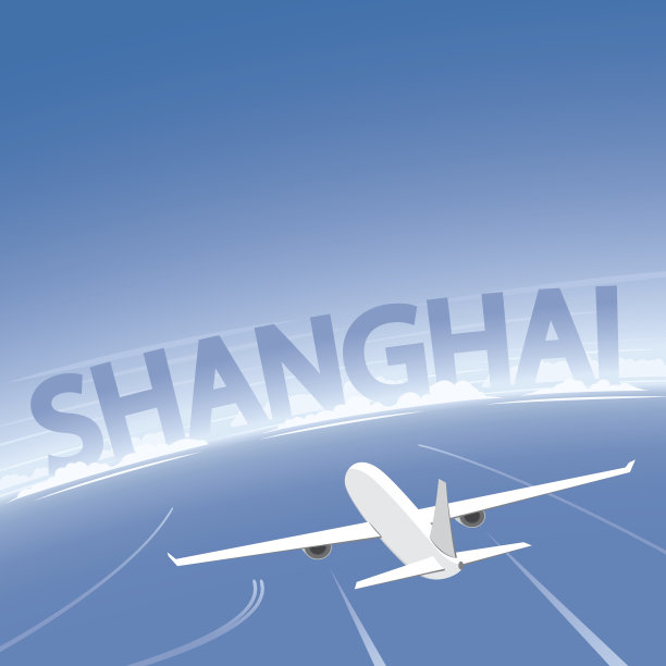 上海空中的飞机