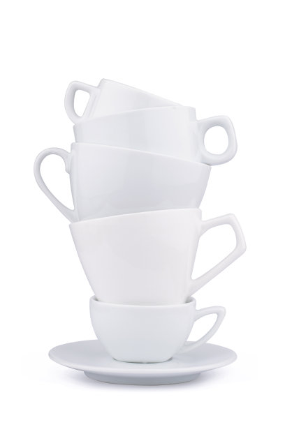 高白瓷茶杯
